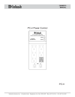 McIntosh PC-4 - Owners manual
